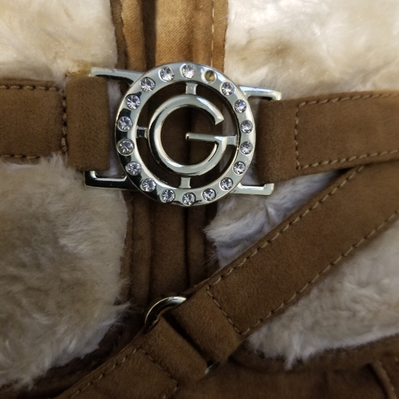 Guess tan boots with white faux fur - Picture 5 of 6